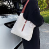 手提包腋下包女大容量2021新款早秋款拼接简约洋气时尚通勤托特学生包 商品缩略图2