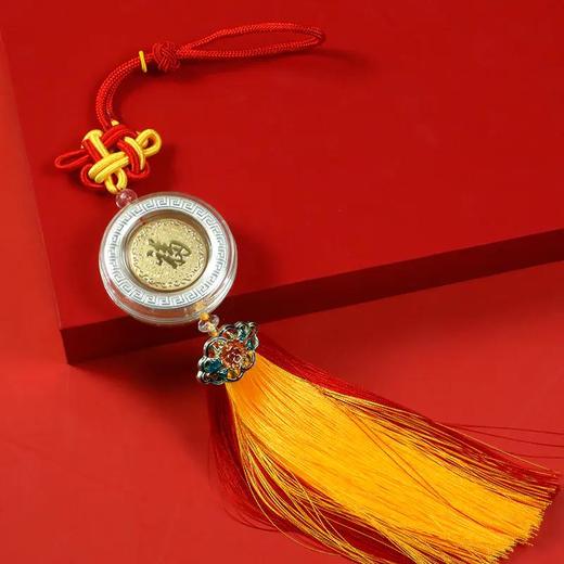 生肖车挂，999纯银镀金车挂 商品图0