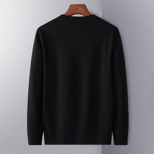 【加绒保暖】罗蒙卫衣男秋冬新品通勤百搭简约字母内搭外穿男士卫衣 商品图1