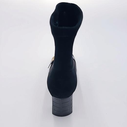 lfgj jeans BM602 石头纹牛皮偏带弹力布短靴 商品图7