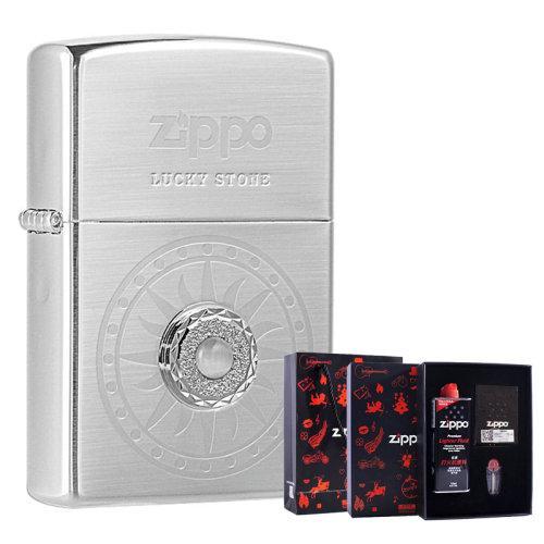 Zippo之宝打火机 韩版 原装进口 幸运石 三种颜色 单机礼盒装任选 商品图6