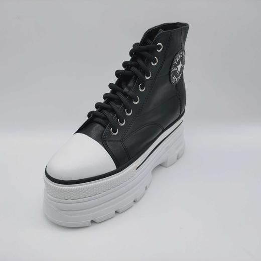 lFGJ 2253黑色时尚设计师款厚底松糕女靴 商品图0