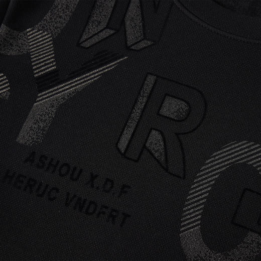 罗蒙秋冬保暖圆领百搭字母加绒卫衣男卫衣男 商品图8