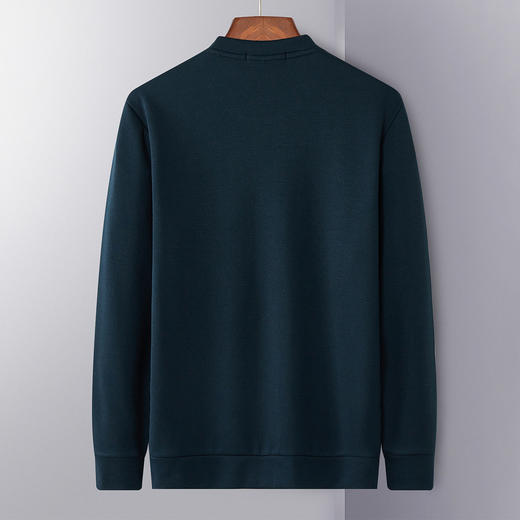 【加绒保暖】罗蒙秋冬男装保暖卫衣男时尚休闲字母印花学院风套头T恤 商品图3