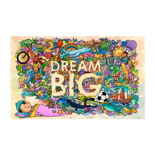 【折扣商品 不退不换】1000片 平面拼图 塑料拼图 H1671 梦想 商品图0