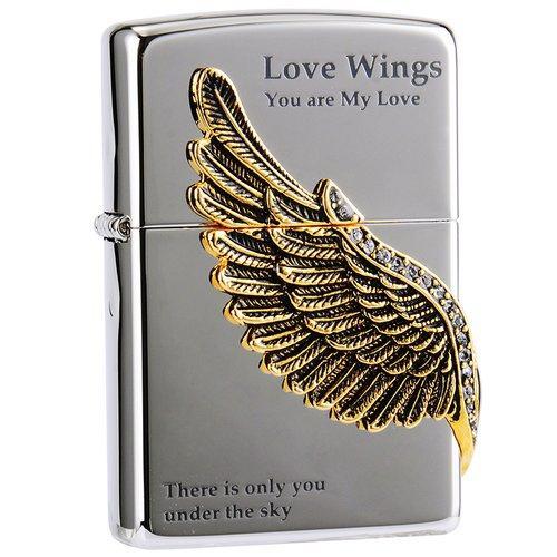 zippo之宝 防风打火机   美国原装进口 爱情之翼礼盒套装 两色可选 商品图1