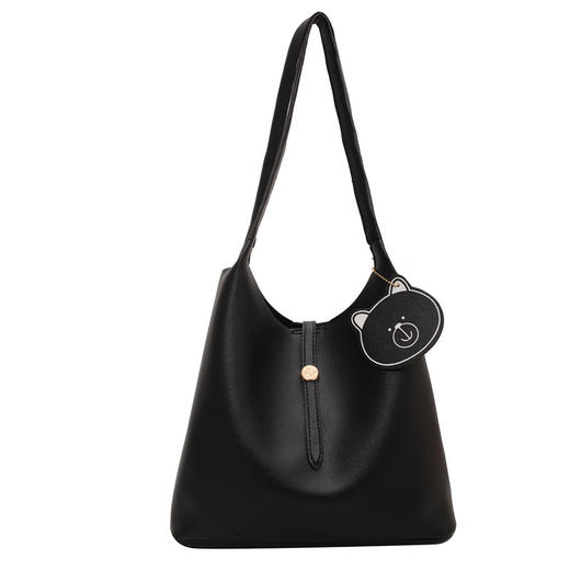 手提包腋下包女大容量2021新款早秋款拼接简约洋气时尚通勤托特学生包 商品图4