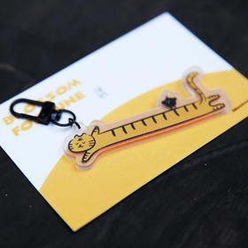 唯吾知足亚克力钥匙扣