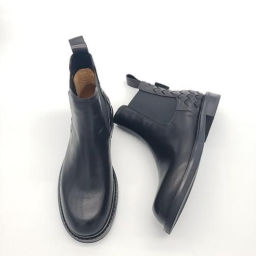 LFGJ 12807 经典编织皮切尔西靴 商品图4