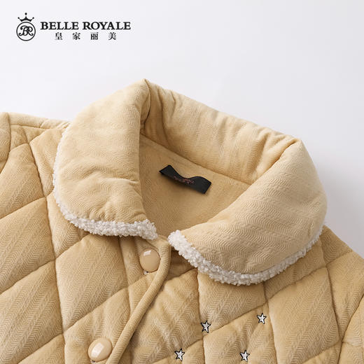 皇家丽美睡衣女100%棉加厚加绒家居服套装JJT9786 商品图5