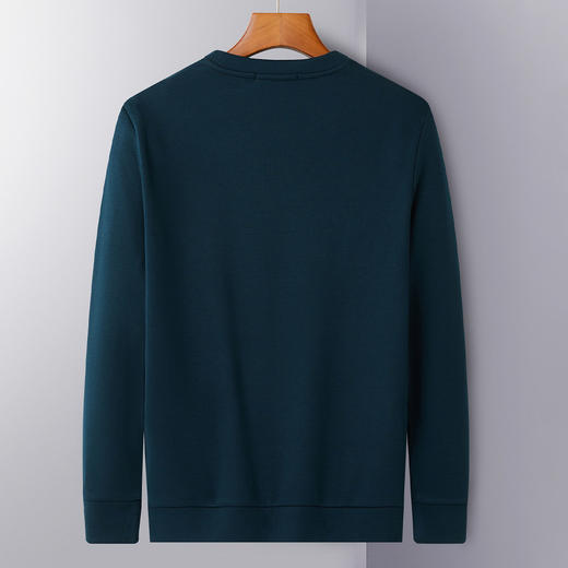 【加绒加厚】罗蒙秋冬男装保暖卫衣男休闲百搭字母印花学院风套头T恤 商品图3