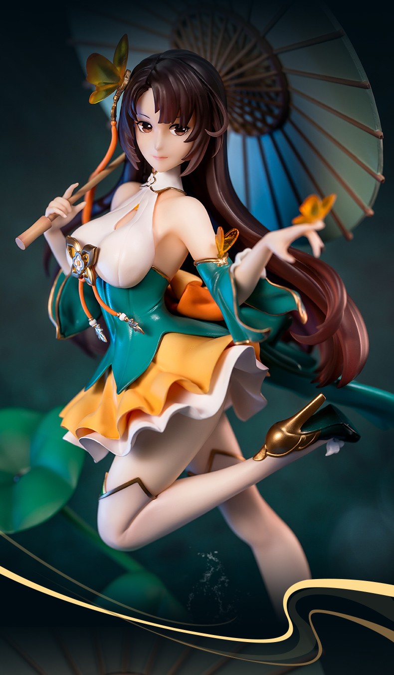 三国杀采莲江南小乔手办1:7比例 送手强动态传说皮肤