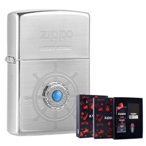 Zippo之宝打火机 韩版 原装进口 幸运石 三种颜色 单机礼盒装任选 商品图1