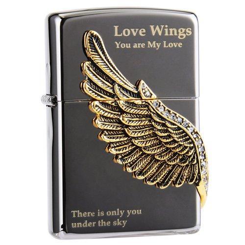 zippo之宝 防风打火机   美国原装进口 爱情之翼礼盒套装 两色可选 商品图4