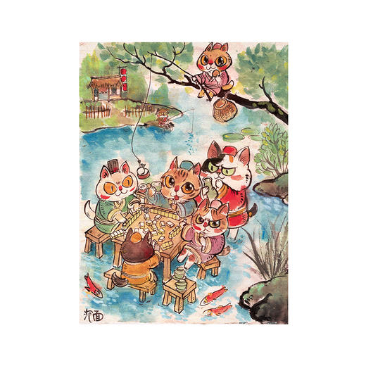 【折扣商品 不退不换】300片 平面拼图 塑料拼图 H2019 泡面-喵生悠哉 商品图0