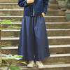 无疆之蓝阔腿裤 | 现货加急发 |棉麻质感舒适透气 商品缩略图7