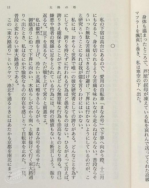 太阳之塔 青春幽默 日本奇幻小说大奖 日文原版 太陽の塔 森见登美彦 新潮社 商品图5
