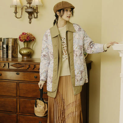 丽迪莎精致时尚拼接百褶半裙KE44B2153 商品图0