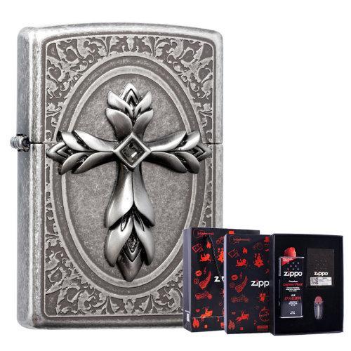 Zippo之宝打火机 原装进口 祈祷十字架 两色 单机礼盒装任选 商品图6