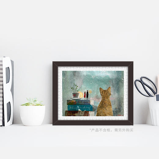 300片 平面拼图 塑料拼图 H2141 恋人与猫 商品图2