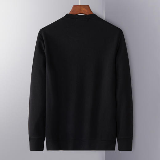 【加绒保暖】罗蒙秋冬男装保暖卫衣男时尚休闲字母印花学院风套头T恤 商品图1