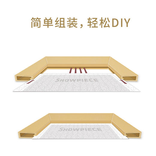 1600片平面拼图框 W1042 实色框 原木色 商品图5