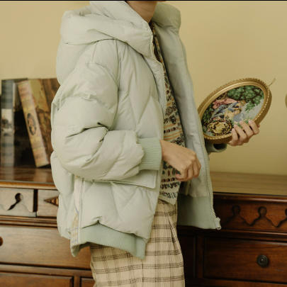 丽迪莎简约文艺短款羽绒服KE42Y1333 商品图1