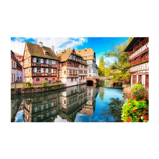 1000片 平面拼图 塑料拼图 H1597 法国-全史特拉斯堡 商品图0