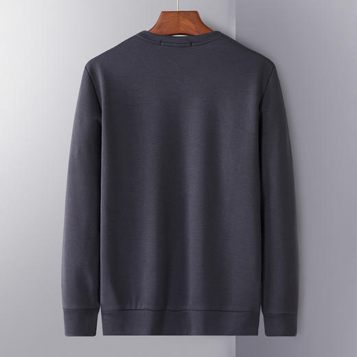 【加绒保暖】罗蒙秋冬男装保暖卫衣男时尚休闲字母印花学院风套头T恤 商品图5