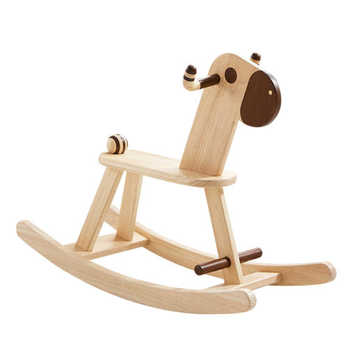 树上小时光实木儿童摇摇马TRFC00184X木马进口实木幼儿宝宝摇摇车大人可坐玩具摇椅礼物 商品图0