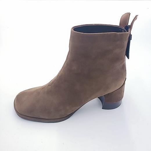 LFGJ 6607 方头翻毛皮粗跟鞋 商品图1