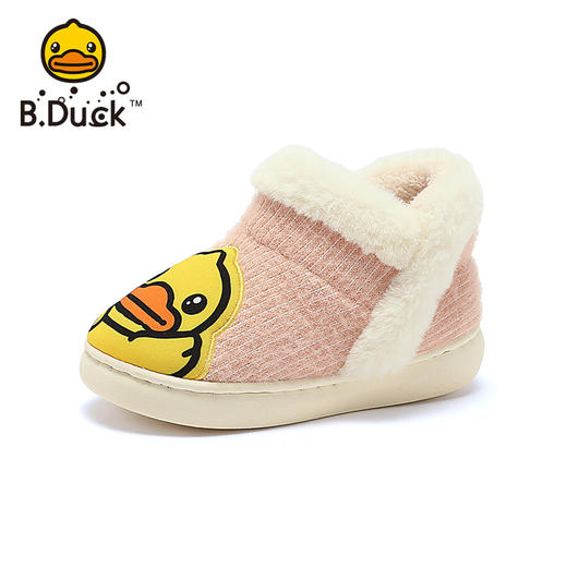 B.Duck小黄鸭儿童童鞋冬季24-32码棉拖男女童 B4210930 商品图3