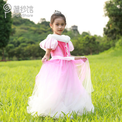 pureshare蓬纱馆 睡美人公主裙秋冬新款儿童走秀钢琴礼服裙花蕊公主 商品图0