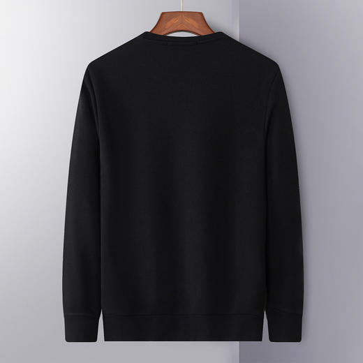 罗蒙秋冬保暖圆领百搭字母加绒卫衣男卫衣男 商品图1