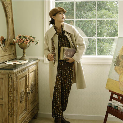 丽迪莎时尚休闲全棉印花卫衣套装KE41Z1307 商品图1