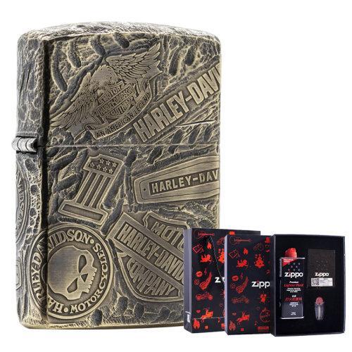 Zippo之宝打火机 原装进口 刀痕 哈雷鹰 两款可选 单机/礼盒装 商品图1