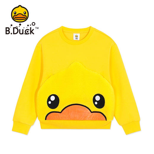 B.DUCK小黄鸭童装冬季圆领卫衣105-150 BF5208906A 商品图4