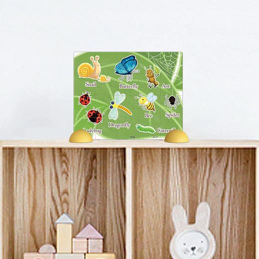 【折扣商品 不退不换】20片 儿童拼图 塑料拼图 T1067 么团-昆虫图鉴 商品图1