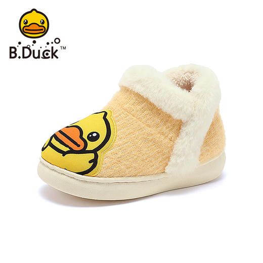 B.Duck小黄鸭儿童童鞋冬季24-32码棉拖男女童 B4210930 商品图2