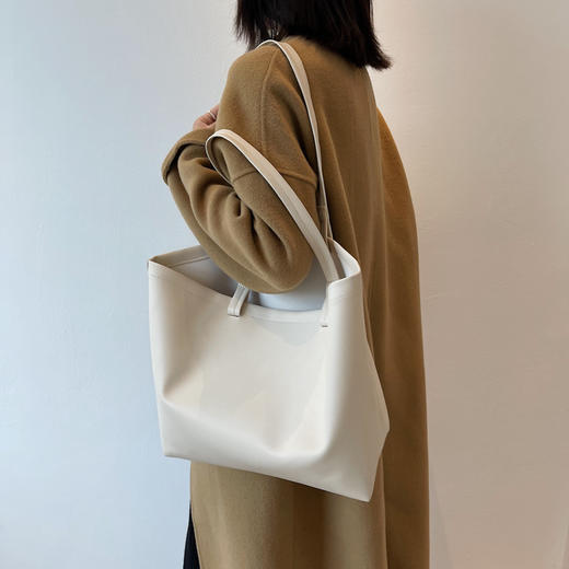 大容量大包包女2021早秋新款潮复古单肩子母包上班通勤托特包潮包 商品图2