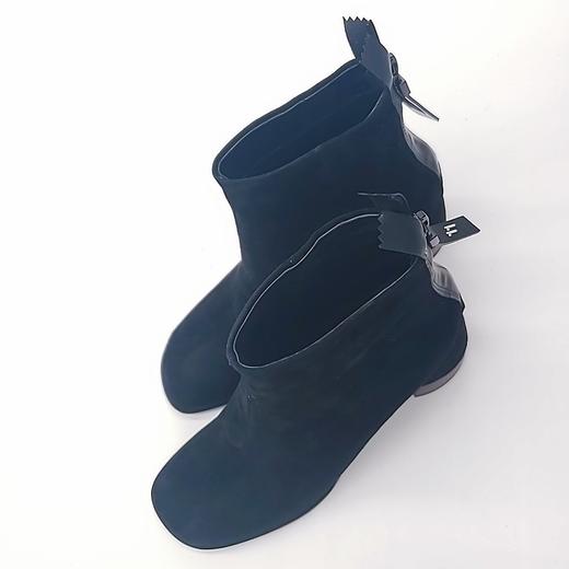 LFGJ 6607 方头翻毛皮粗跟鞋 商品图13