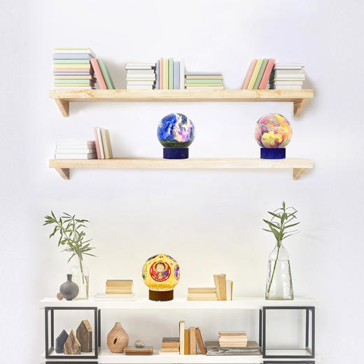 【折扣产品 不退换】6寸236片 灯光球拼图 塑料拼图 JA1003 樱桃小丸子-旋转木马 商品图2