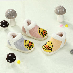 B.Duck小黄鸭儿童童鞋冬季24-32码棉拖男女童 B4210930