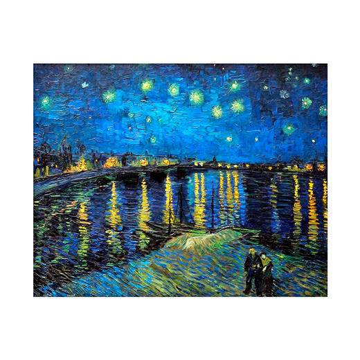 500片 平面拼图 塑料拼图 H1760 梵谷-星空 商品图0