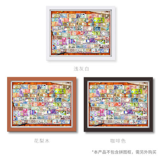 1200片 平面拼图 塑料拼图 H2086 Garry Walton-世界钞票 商品图2