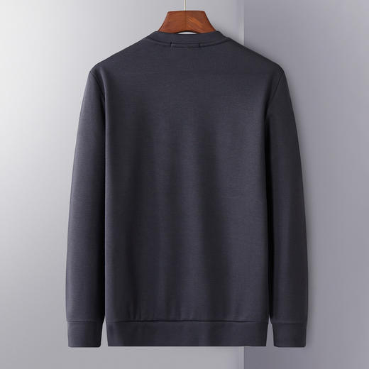 【加绒保暖】罗蒙秋冬男士厚款保暖卫衣时尚撞色款学院风套头男T恤 商品图5