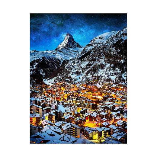 1200片 平面拼图 塑料拼图 H2066 瑞士-光之山城，策马特 商品图0