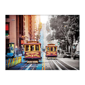 【折扣商品 不退不换】1200片 平面拼图 塑料拼图 H2044 旧金山-山城的电车漫游