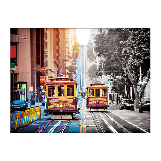 【折扣商品 不退不换】1200片 平面拼图 塑料拼图 H2044 旧金山-山城的电车漫游 商品图0