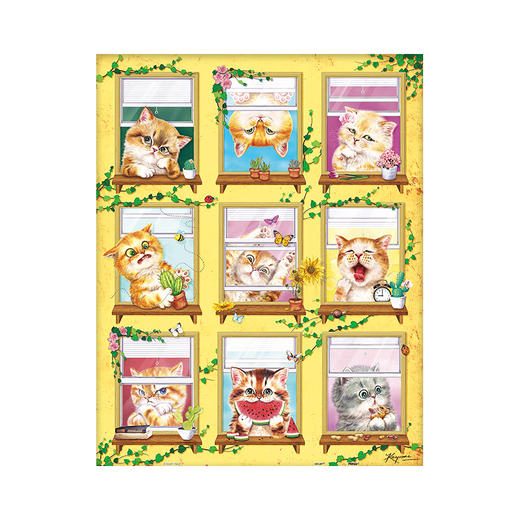 500片 平面拼图 塑料拼图 H2140 Kayomi-喵咪的窗边日常 商品图1